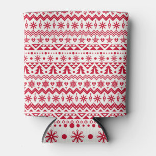 Enfriador De Latas Patrón sin fisuras de los Navidades festivos.