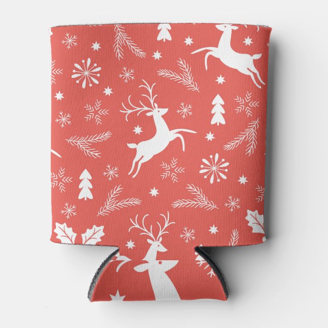 Enfriador De Latas Patrón sin problemas de Navidades festivos (Anverso)