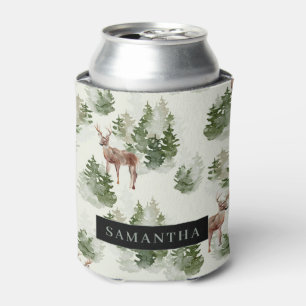 Enfriador De Latas Patrón sin problemas del bosque acuático