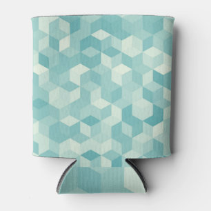 Enfriador De Latas Patrón sin soldadura de color azul hexagonal