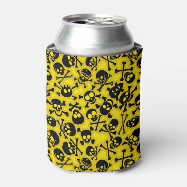 Enfriador De Latas Patrón Skull & Crossbone (Lata Anverso)
