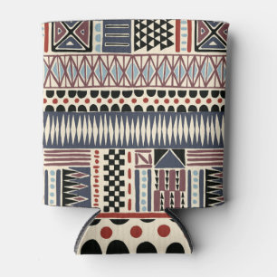 Enfriador De Latas Patrón tribal africano de cheurones