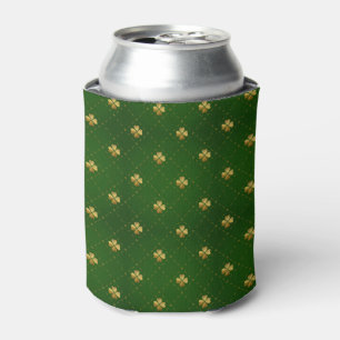 Enfriador De Latas Patrón verde dorado