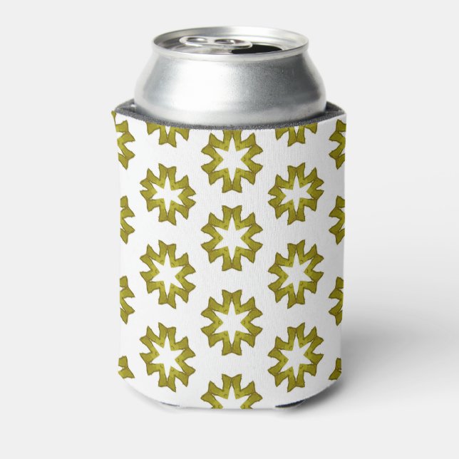 Enfriador De Latas Patrón verde oliva (Reverso de la lata)
