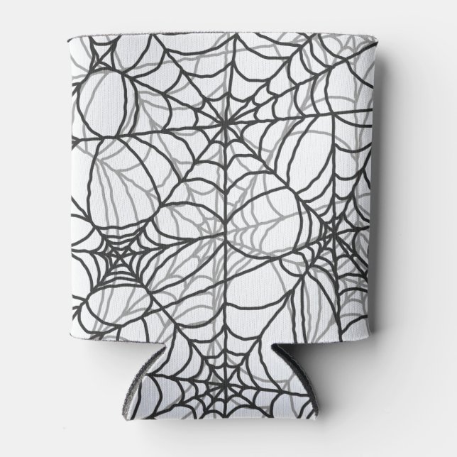 Enfriador De Latas Patrón web de Spider fantasmal - Regalos de Hallow (Anverso)