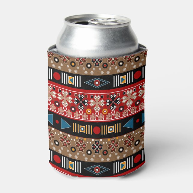 Enfriador De Latas Patrones africanos, patrón oriental (Lata Anverso)