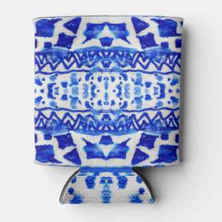 Enfriador De Latas Patrones nativos de flecha índigo étnica