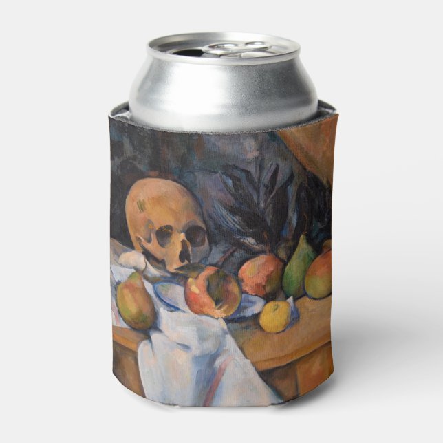 Enfriador De Latas Paul Cezanne - Todavía la vida con Skull (Lata Anverso)