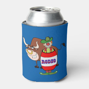 Enfriador De Latas Payaso de Rodeo y Toro
