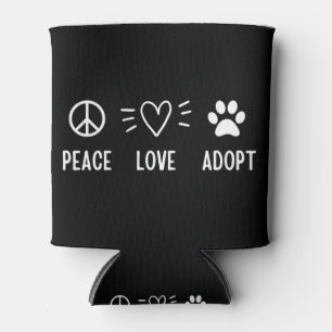 Enfriador De Latas Peace Love Adopte
