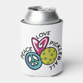 Enfriador De Latas Peace Love Pickleball