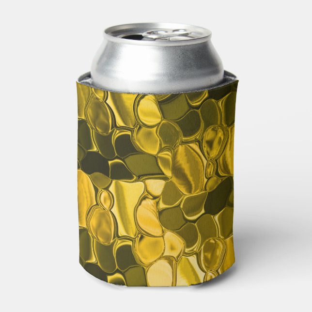 Enfriador De Latas Peças amarelas ou dourados parecem ouro. (Lata Anverso)