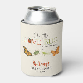 Enfriador De Latas Pegatina de Baby Shower Little Love Bug