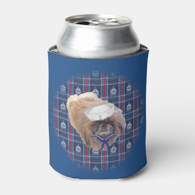 Enfriador De Latas Pekingese Sailor (Lata Anverso)