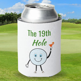 Enfriador De Latas Pelota de Golf de Dibujos Animados Sosteniendo Cóc
