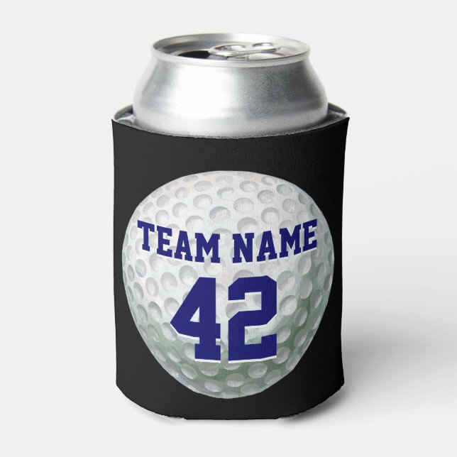 Enfriador De Latas Pelota de golf pintada con nombre (Lata Anverso)