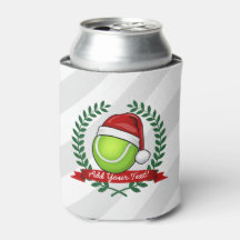 Pelota de tenis estilo navidad