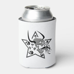 Enfriador De Latas Pentagram de cráneo gritando