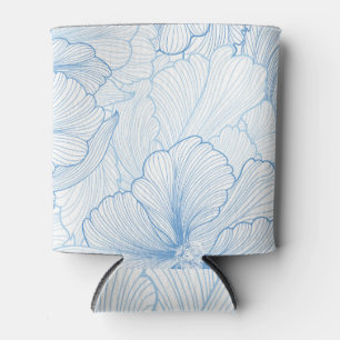 Enfriador De Latas Peonía de la Vintage: Patrón sin foco floral