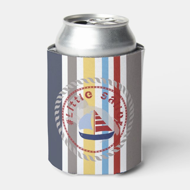 Enfriador De Latas Pequeño marinero limitado por camiseta para diseña (Lata Anverso)