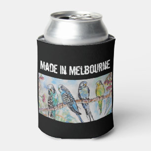 Enfriador De Latas Periquito australiano pájaro hecho en Melbourne pá