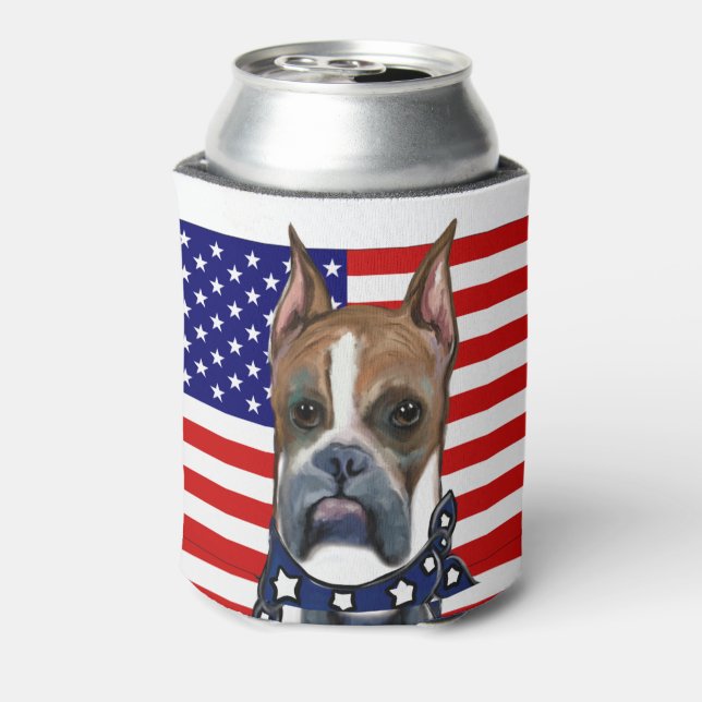 Enfriador De Latas Perro Boxer (Reverso de la lata)
