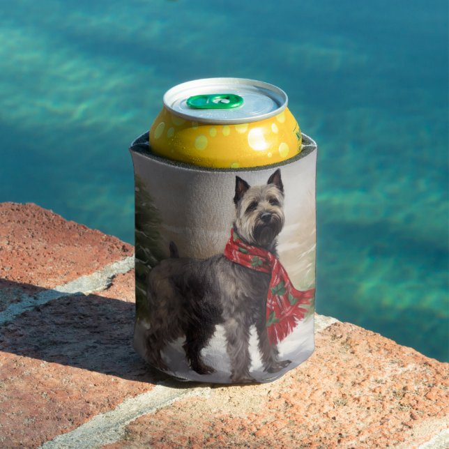 Enfriador De Latas Perro chesapeake en Navidades de nieve (Piscina in situ)