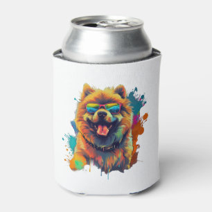Enfriador De Latas Perro Chow Perro chino Raza por una Chow Chow