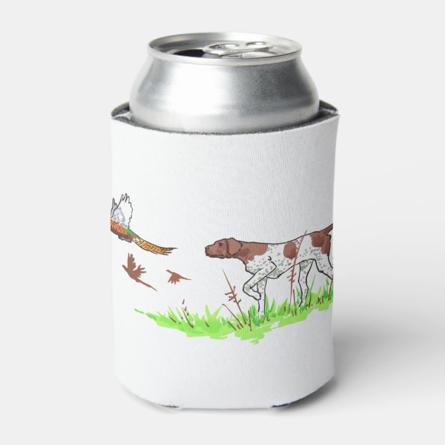 Enfriador De Latas Perro de aves y faisanes (Lata Anverso)