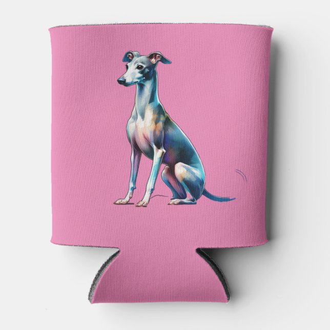 Enfriador De Latas Perro de Greyhound italiano (Anverso)