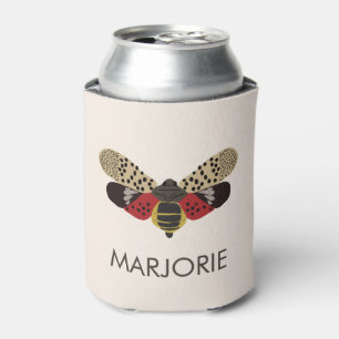 Enfriador De Latas Perro de lanternfly visto personalizado