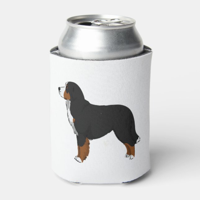 Enfriador De Latas Perro de montaña de Bernese (Lata Anverso)