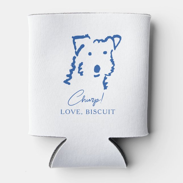 Enfriador De Latas Perro Fox Terrier Personalizado (Anverso)
