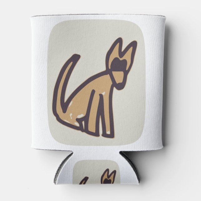 Enfriador De Latas Perro hermoso (Anverso)