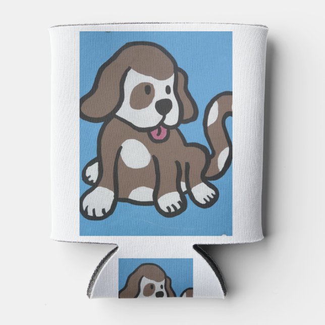 Enfriador De Latas Perro hermoso 3 (Anverso)