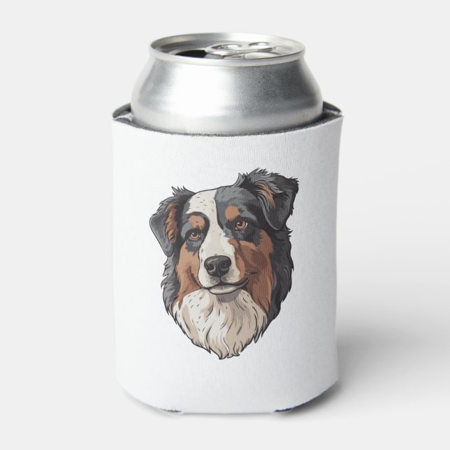 Enfriador De Latas Perro pastor australiano (Lata Anverso)