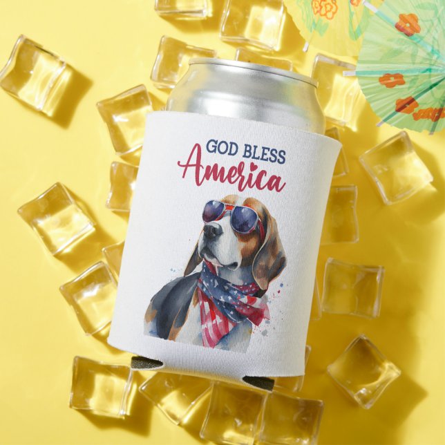 Enfriador De Latas Perro Patriota-Beagle (Verano in situ)