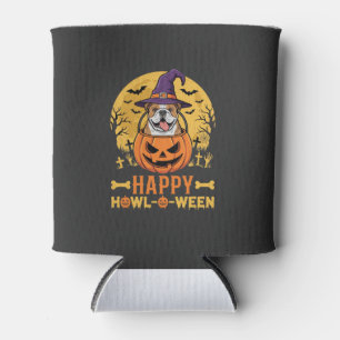 Enfriador De Latas Perro salchicha divertido Halloween feliz Howl-O-W
