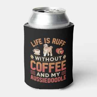 Enfriador De Latas Perro Y Café Aussiedoodle