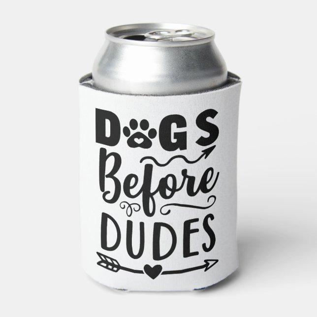 Enfriador De Latas Perros antes de dudes (Lata Anverso)