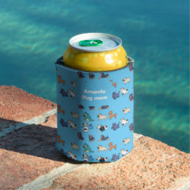 Enfriador De Latas Perros graciosos y felices todos impresos
