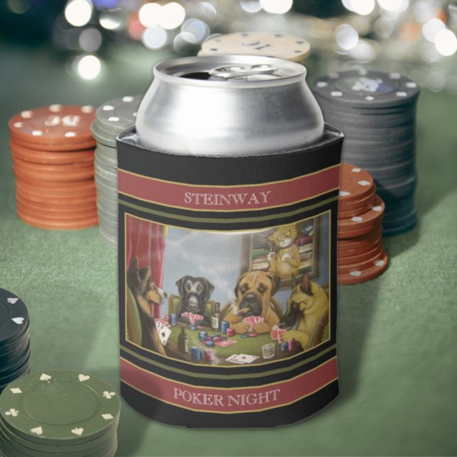 Enfriador De Latas Perros Jugando Póquer (Subido por el creador)