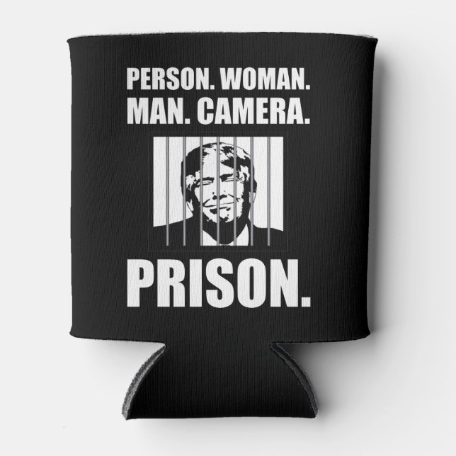 Enfriador De Latas Persona. Mujer. Hombre. Cámara. Prisión. (Anverso)