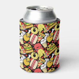 Enfriador De Latas Personajes De Comida Kawaii Patterados