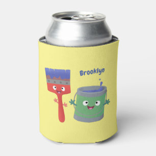 Enfriador De Latas Personajes de pincel y dibujos animados