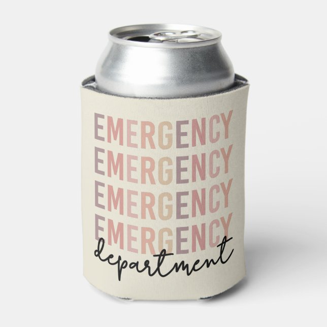 Enfriador De Latas Personal del Departamento de Emergencia | Enfermer (Lata Anverso)