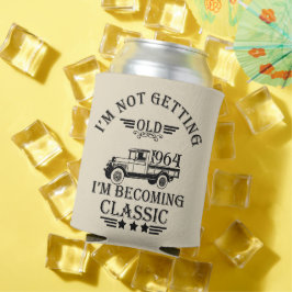Enfriador De Latas Personaliazada fiesta de sesenta años de antigüeda
