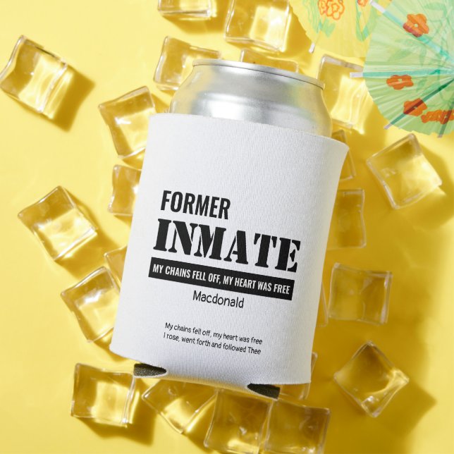 Enfriador De Latas Personalizable anterior cristiano INMATE (Verano in situ)