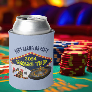 Enfriador De Latas Personalizable Bachelor Party Las Vegas Trip Casin