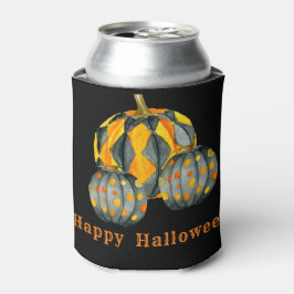 Enfriador De Latas Personalizable de Halloween con calabazas decorada